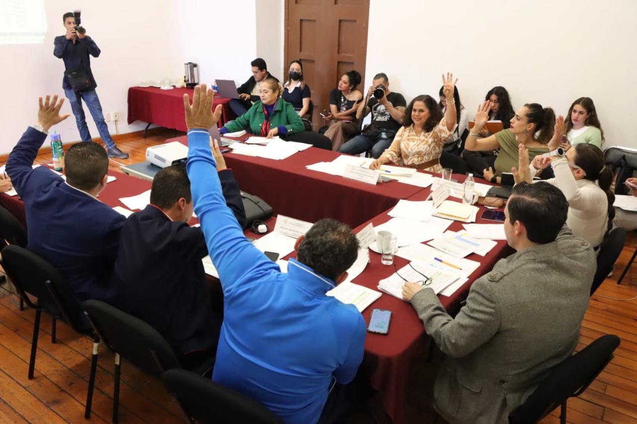 Sala de sesiones del Congreso del Estado en Morelia donde se aprobaron las leyes de ingresos municipales