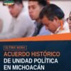 Carlos Torres Piña y representantes de Alianza por la Transformación en reunión en Morelia para el decálogo por michoacán