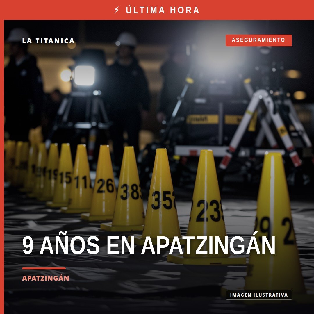 Ilustración simbólica de una motocicleta estacionada en calle urbana de Apatzingán, con enfoque en placa municipal y fecha