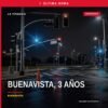 Imagen simbólica de balanza de justicia y mapa de Michoacán con destacado el municipio de Buenavista, relacionado con