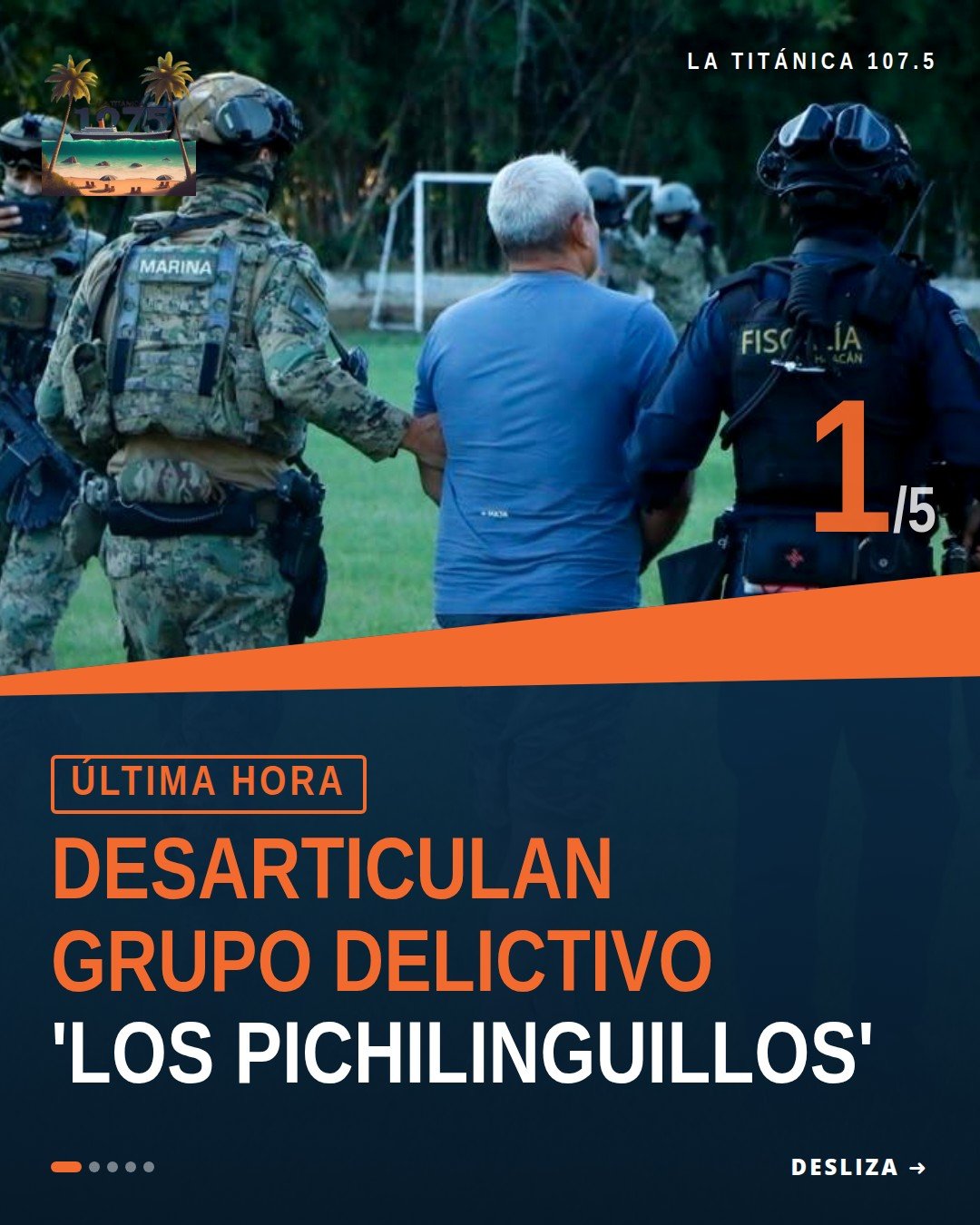 Imagen representativa de operativo policial en zona costera de Coahuayana, Michoacán, con presencia de fuerzas estatales y