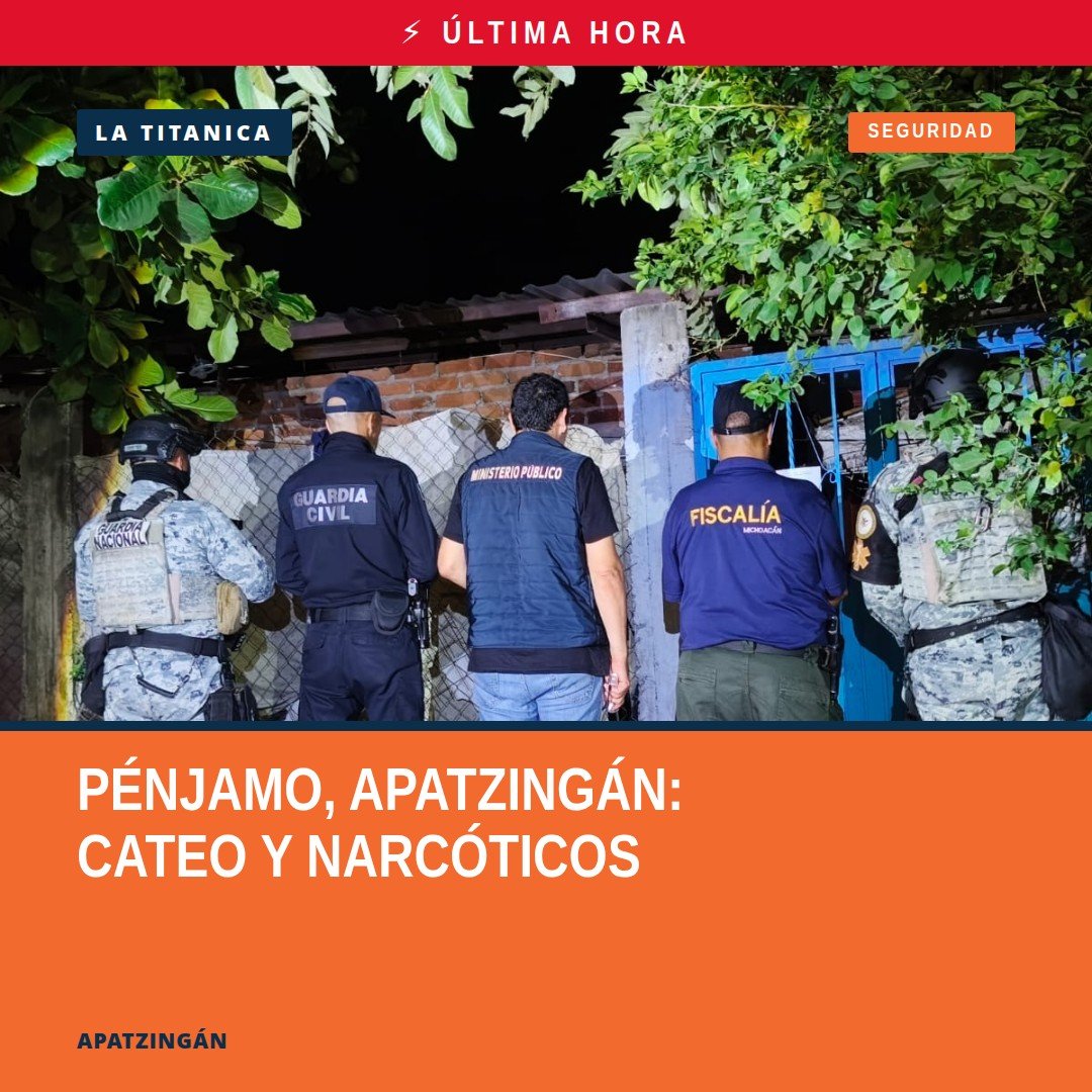 Imagen ilustrativa de fachada de inmueble en colonia Pénjamo, Apatzingán, con elementos forenses discretos; colonias pénjamo