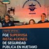 Autoridades de la FGE y Seguridad Pública Municipal de Huetamo durante visita de supervisión derechos humanos huetamo