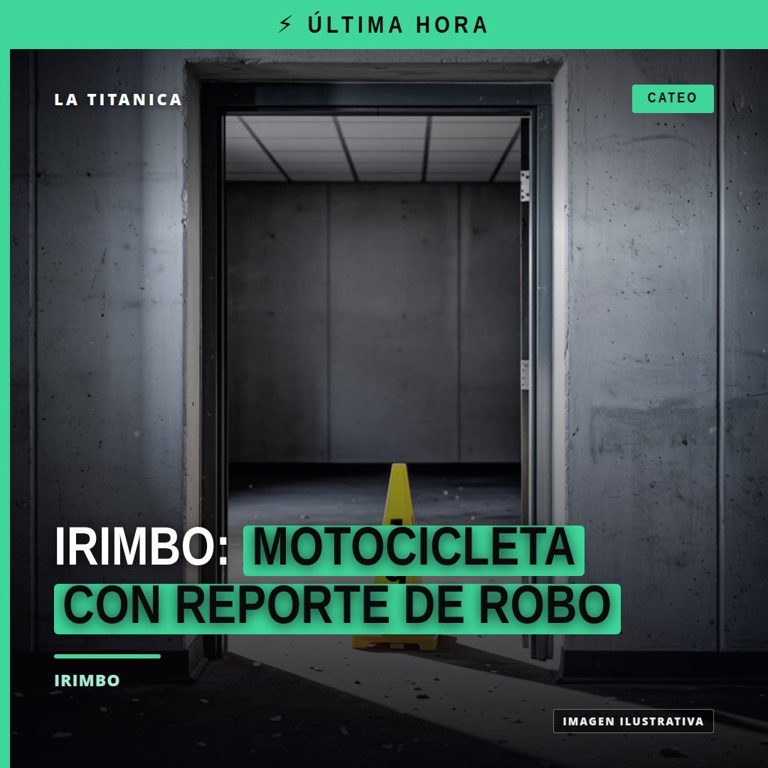 Motocicleta con reporte de robo asegurada en inmueble de la colonia Tejocote, Irimbo, Michoacán