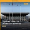 Ilustración simbólica de balanza y documento con leyenda 'incumplimiento de obligación alimentaria jiquilpan'