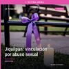 Ilustración sobria de balanza de justicia con fondo que evoca Jiquilpan, Michoacán, acompañada de la frase clave abuso