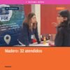 Personal de la Fiscalía General del Estado de Michoacán en stand informativo durante caravana para prevención violencia