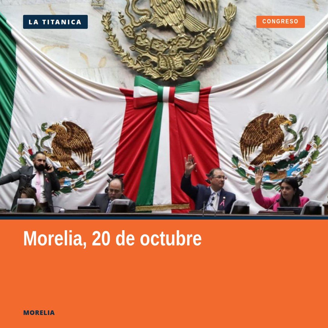 Edificio del Congreso del Estado en Morelia, Michoacán, con bandera estatal; ilustra la aprobación del artículo 12 TER para