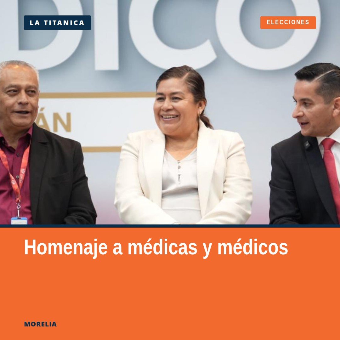Diputada Belinda Iturbide Díaz en evento con médicas y médicos michoacán en Morelia, 23 de octubre de 2026
