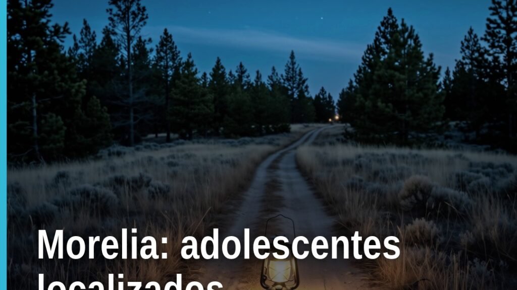 Imagen representativa de Morelia con elementos simbólicos de búsqueda y localización; adolescentes localizados Morelia