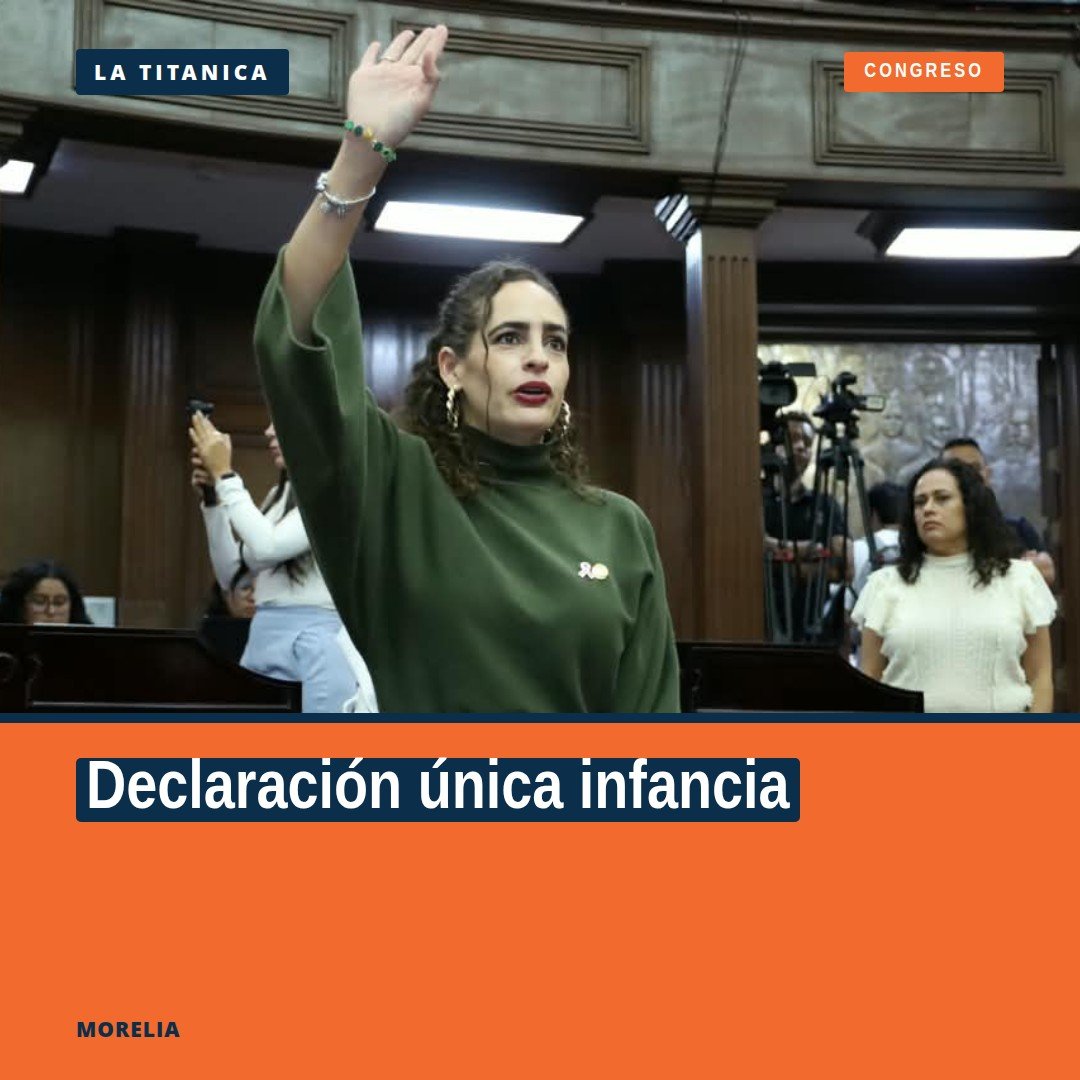 Diputada Sandra Arreola Ruiz presentando la iniciativa 'Yo te creo' en Morelia, Michoacán, con énfasis en declaración única