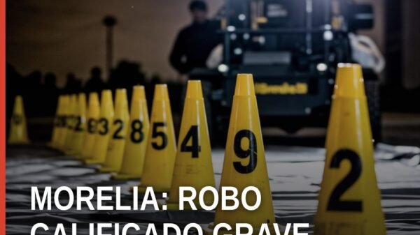 Fachada de una farmacia en la colonia Torreón Nuevo, Morelia, escenario del robo calificado grave