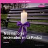 Ilustración simbólica de una vivienda en La Piedad con foco en una puerta rota y siluetas de tres menores; tentativa de