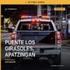 Vista aérea del puente Los Girasoles en Apatzingán, Michoacán, lugar del rescate en caso de privación de la libertad