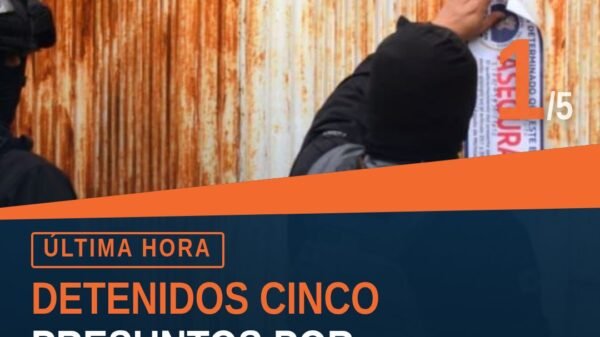 Imagen ilustrativa de cinco inmuebles intervenidos en colonias de Los Reyes, Michoacán, con referencia a extorsión los reyes