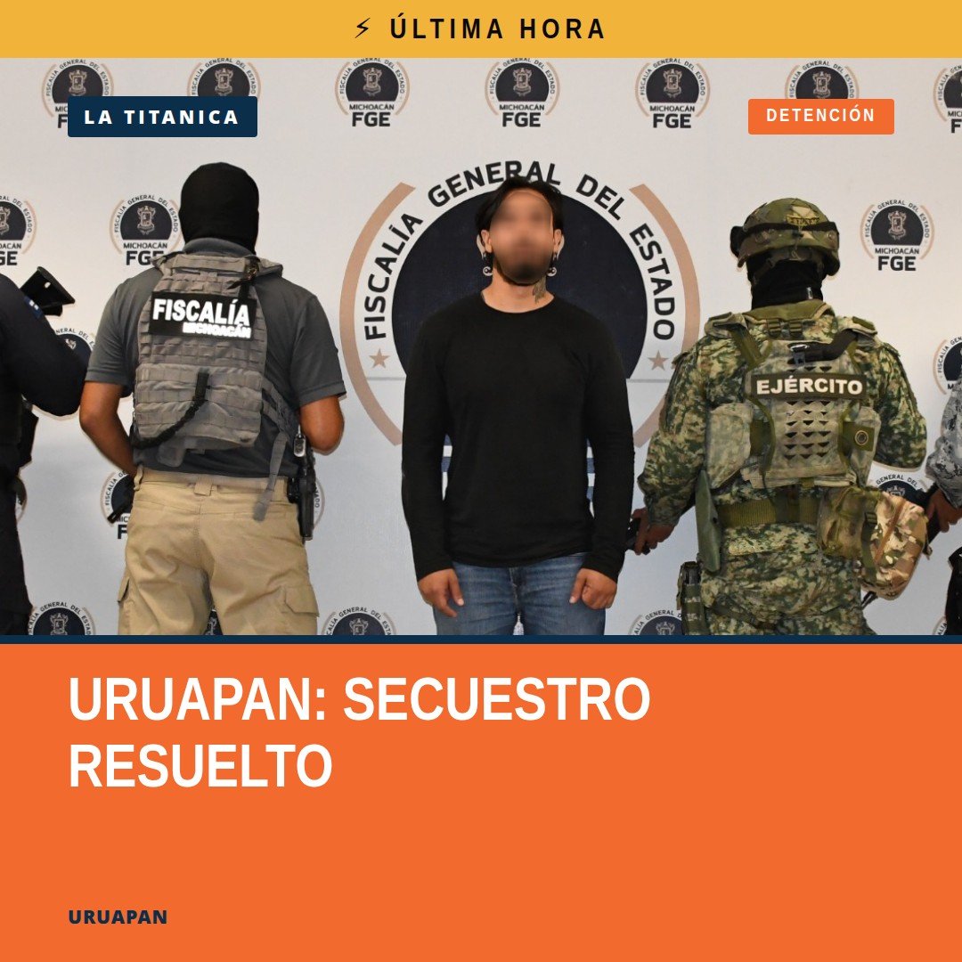 Operativo policial en Uruapan, Michoacán, durante rescate relacionado con secuestro en uruapan