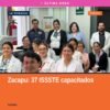 Grupo de 37 trabajadores del ISSSTE en Zacapu durante capacitación sobre prevención violencia de género impartida por la