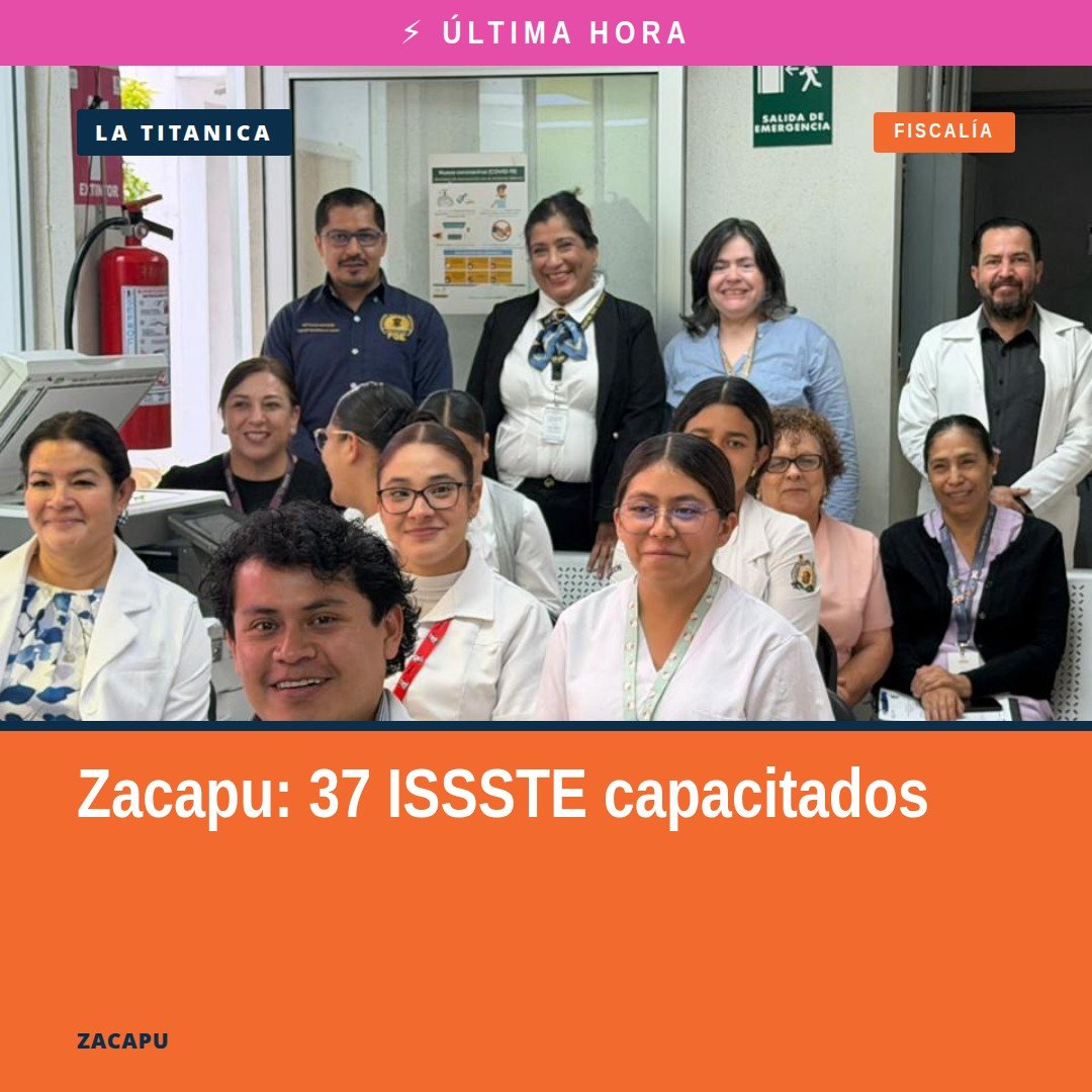 Grupo de 37 trabajadores del ISSSTE en Zacapu durante capacitación sobre prevención violencia de género impartida por la