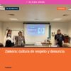 Fiscalía General de Michoacán imparte charla sobre cultura de respeto zamora en evento con personal del ISSSTE en Zamora