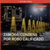 Ilustración sobria de una obra en construcción en Zamora, Michoacán, con enfoque en seguridad y contexto legal del robo