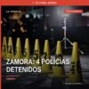 Imagen representativa de una unidad policial estacionada frente a un establecimiento comercial en Zamora, Michoacán