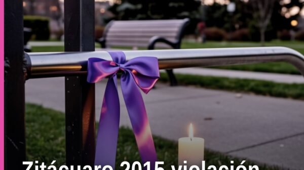 Imagen simbólica de edificio de la Fiscalía General del Estado de Michoacán en Zitácuaro, con enfoque en placa institucional