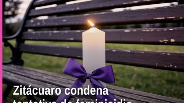 Fachada del Tribunal de Enjuiciamiento en Zitácuaro, Michoacán, relacionado con el caso de tentativa de feminicidio zitácuaro